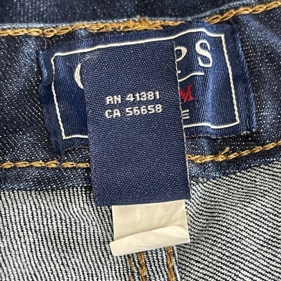 Chaps Women’s Midrise Modern Fit Straight-Leg Blue Jeans 10 Petite - Picture 6 of 6